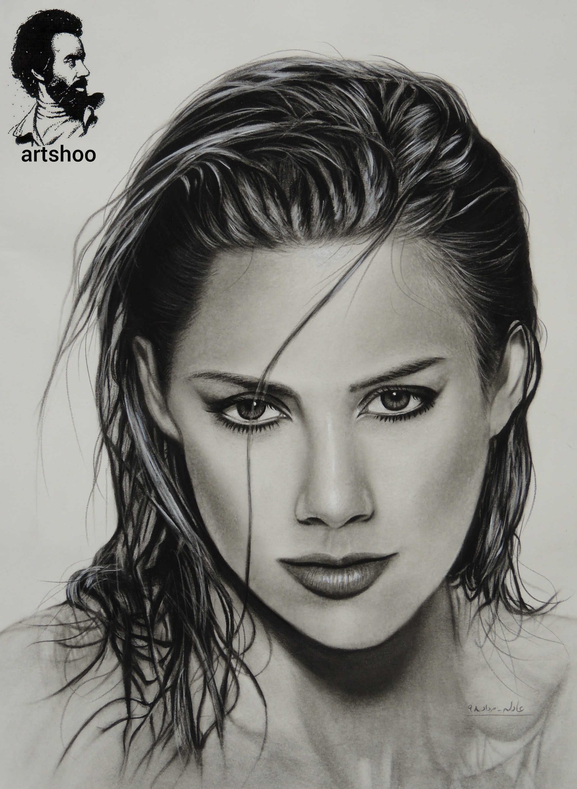 نقاشی سیاه قلم اورژینال